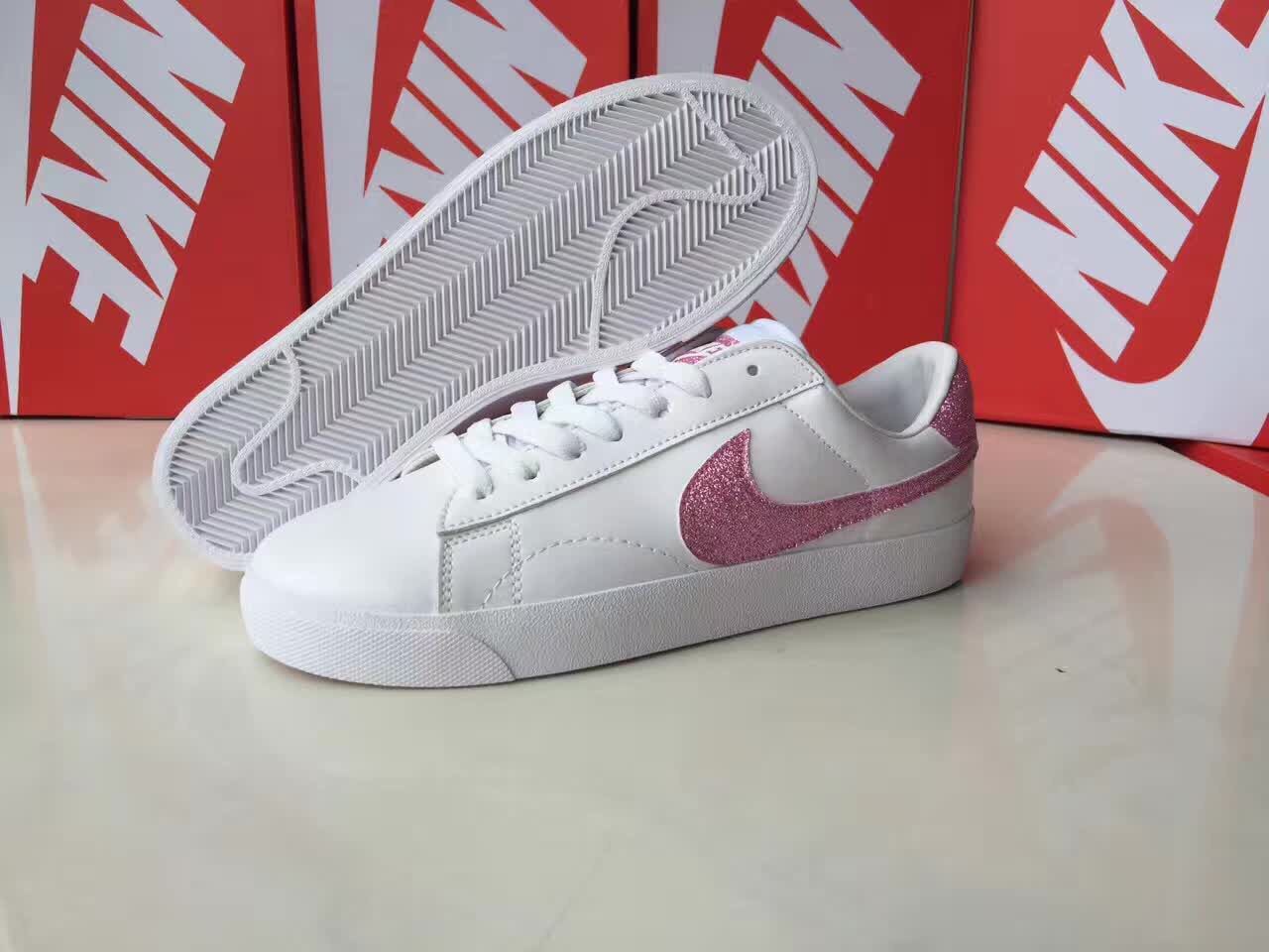 Nike Blazer 4 Low White Pink Shoes